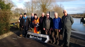Work party at Radcot Lock 24-02-2017