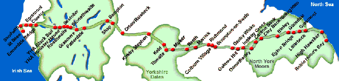Coast to coast route map