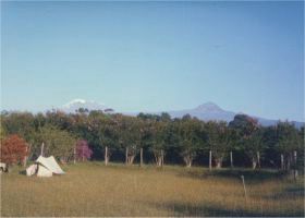 Base camp in grounds of Marangu Hotel