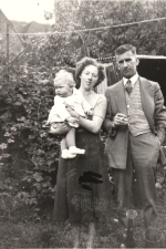 Sybil, Thomas and baby Joan 1952