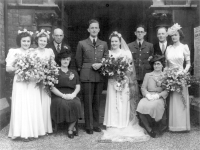 Doug's wedding to Doreen Boaks 1945