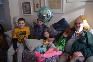 Ian and Grandkids 2020