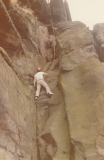 Ian rock climbing in Zambia ca.1977