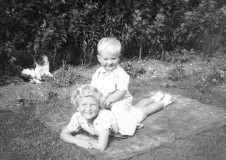 Ian and sister Diane c1953