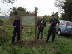 Information Board erected at Hungerford Road car park