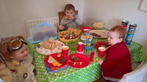 Our babies grew up and have babies of their own - Grandchildren: Rowan, Ben, Eleanor 2017