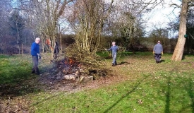 Bonfire at Radcot Lock 24-02-2017