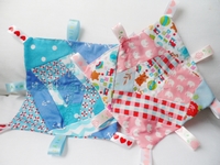 Crazy quilted taggies