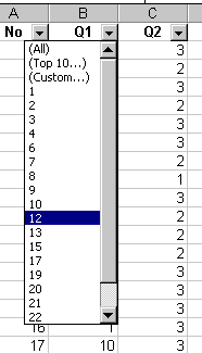 Report Page 2 - Barcharts of Q1, 2 and 3