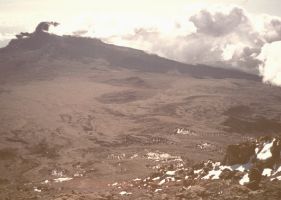 Looking down on the way back