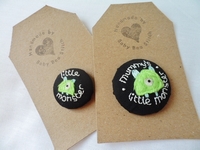 Glow in the dark buttons and badges