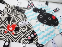 Black and white safari taggy